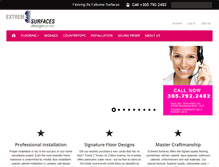 Tablet Screenshot of extremesurfaces.com